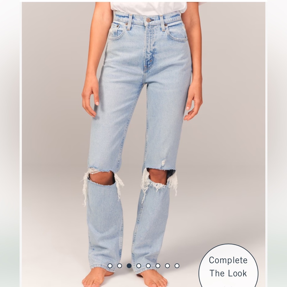Abercrombie Ultra High Rise 90s Straight Jeans